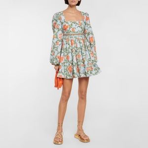 AGUA BY AGUA BENDITA
Avena floral cotton minidress